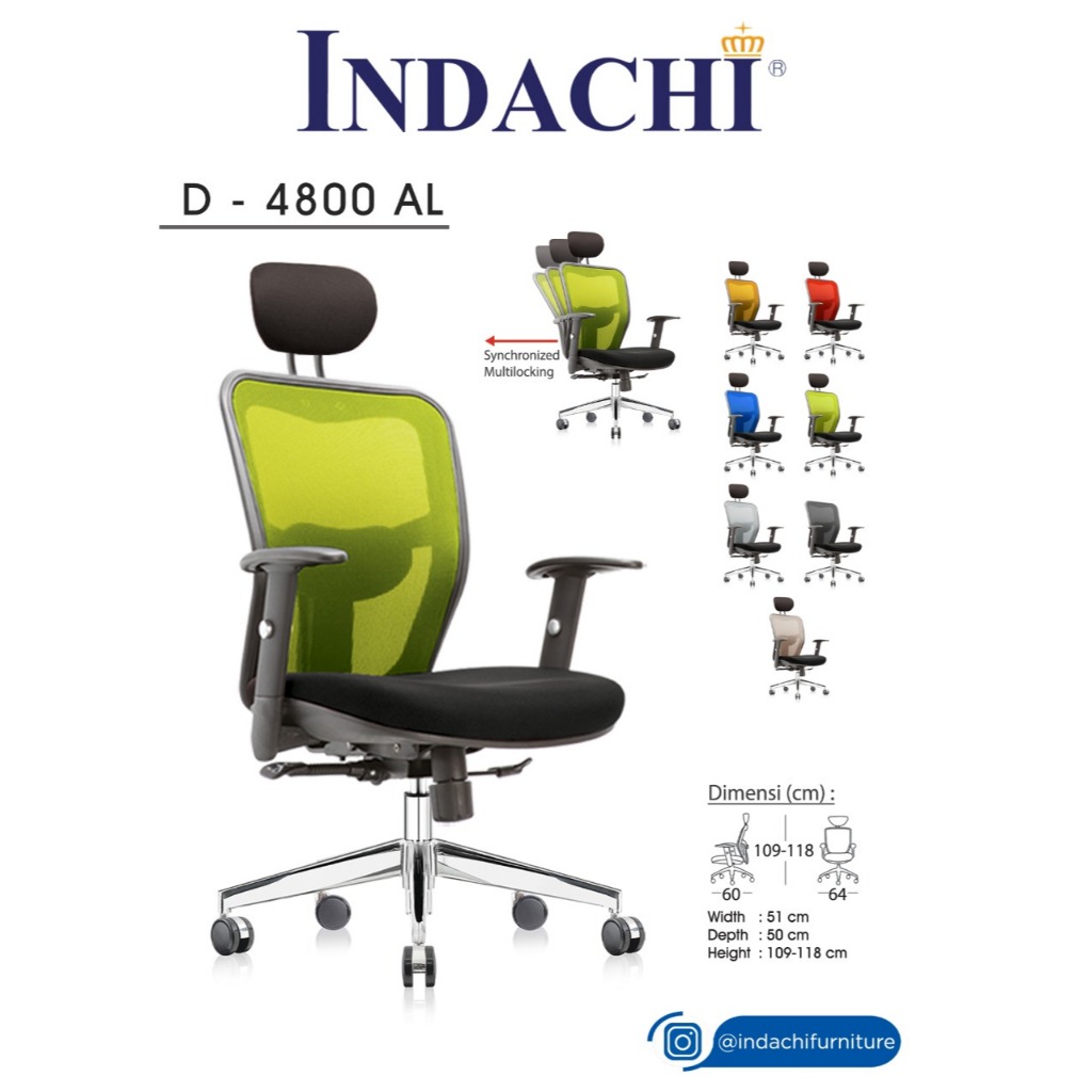 Kursi Kantor Kursi Direktur INDACHI D-4800-AL