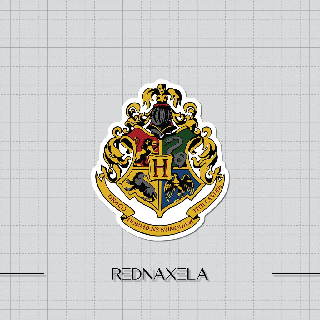 

Stiker Vinyl Hogwarts Logo Stiker Koper Outdoor Waterproof Sticker