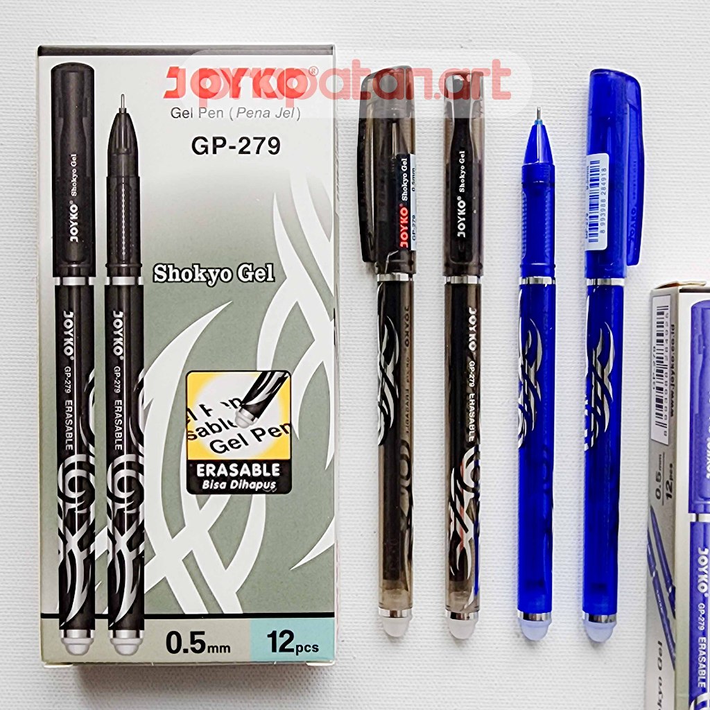 

Joyko GP-279 Shokyo Erasable Gel Pen 0.5mm | Pena Jel | Pulpen
