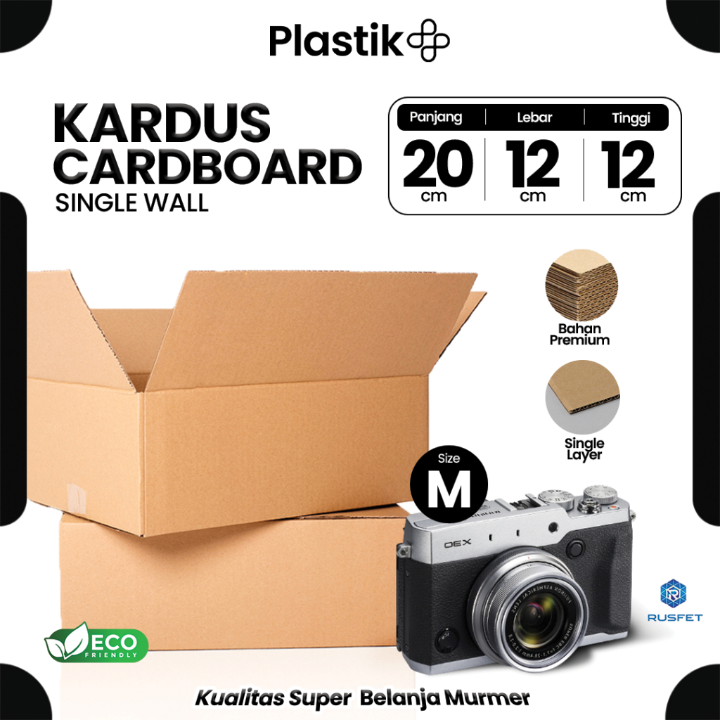 

Kardus Box Packing Dus 20 x 12 x 12CM Karton Single Layer Coklat Polos Harga Ecer Satuan - Rusfet