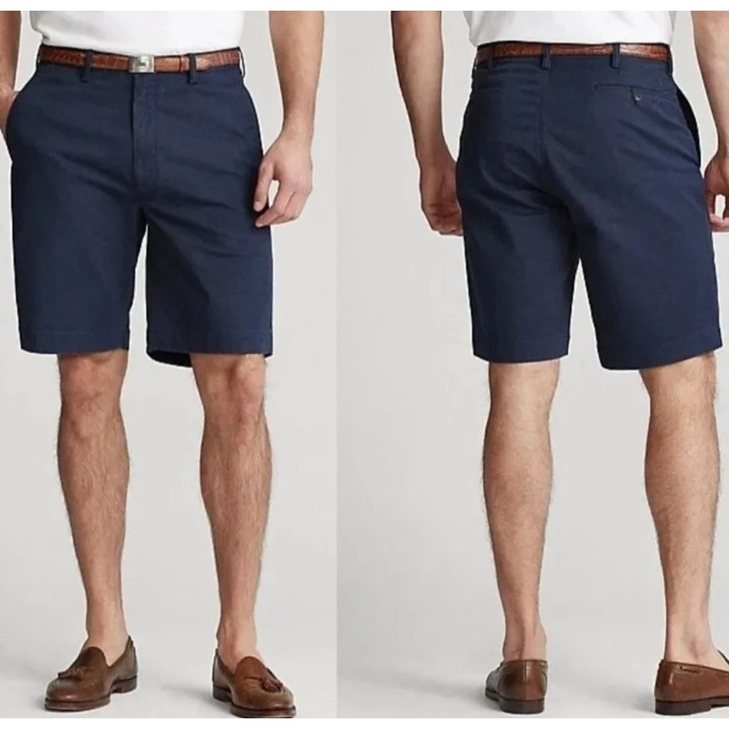 Celana Ralph Lauren Slim Fit Shorts Linen Celana Linen Celana Ralph Lauren Linen