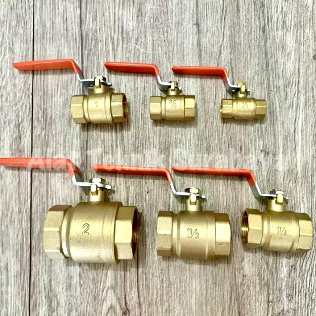 BALL VALVE 1/2" 3/4" 1" INCH INCI STOP KRAN KERAN AIR KUNINGAN BRASS BRONZE SUPER TEBAL BALLVALVE