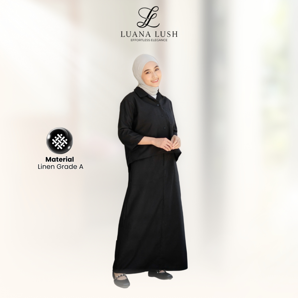 Setelan Wanita Yuri One Set Linen Premium Casual Korean Style