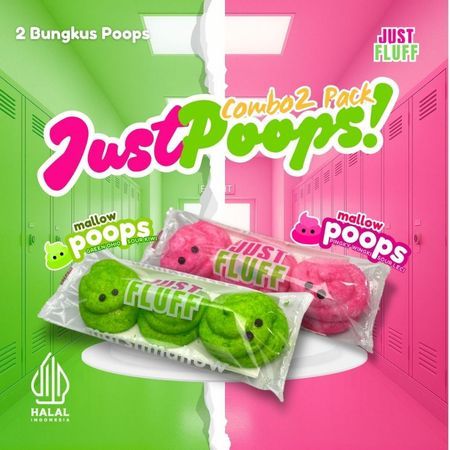 

[BUY 1 GET 1] JUST POOPS MARSHMALLOW JUSTFLUFF [HALAL] [PROMO]