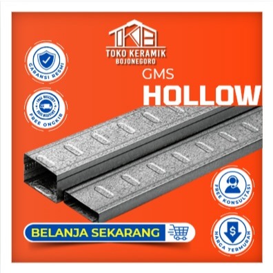 Baja Ringan Hollow Rangka Plafon GMS 18.5x35 mm