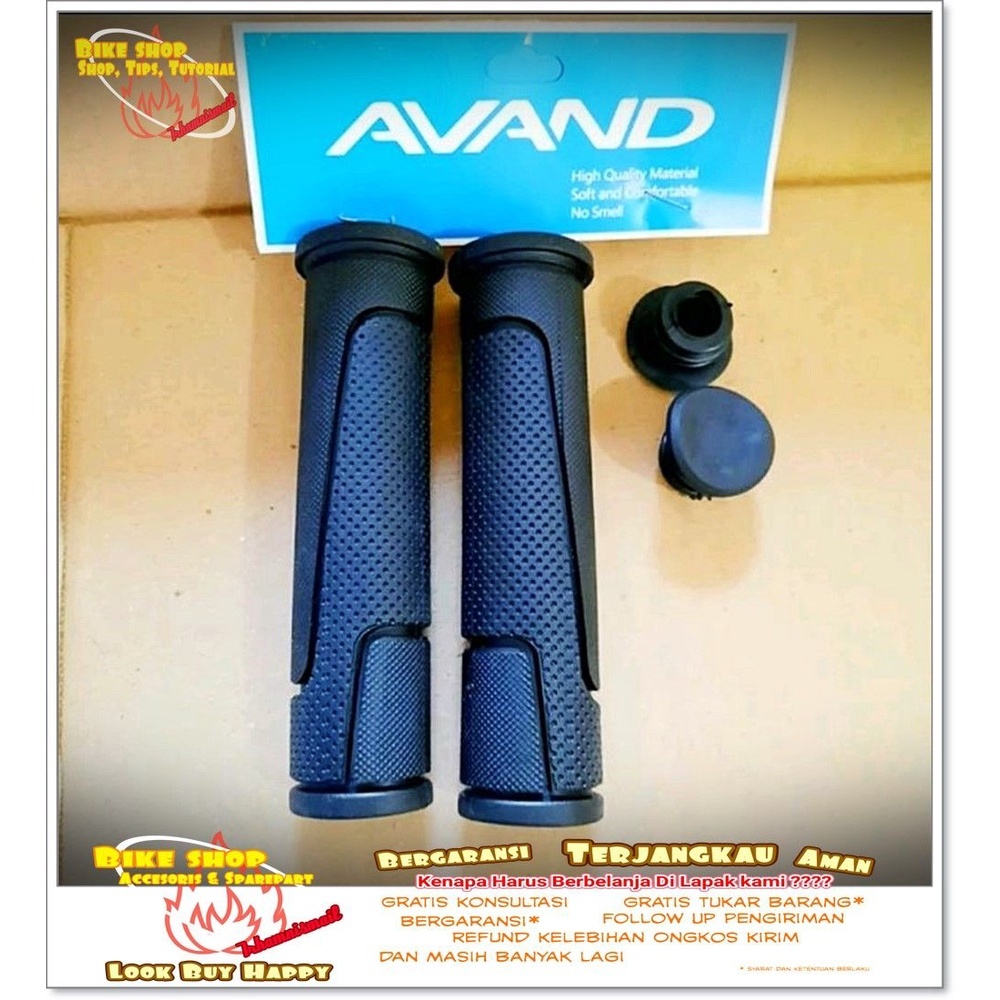 GRIP HANFLAT sepeda MTB AVAND HITAM 212 Sepeda MTB BMX SPAREPART SEPEDA TERMURAH