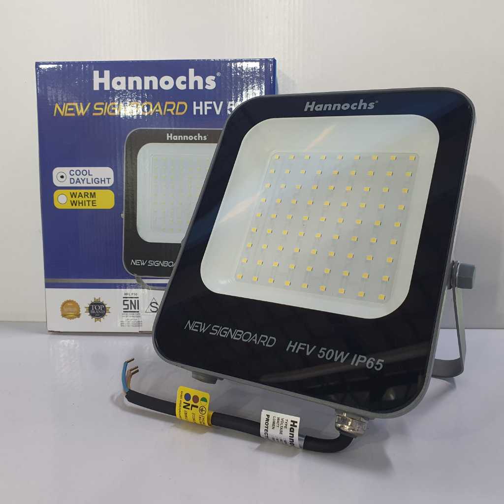 Hannochs New Signboard HFV Lampu Sorot Led Outdoor 50 Watt