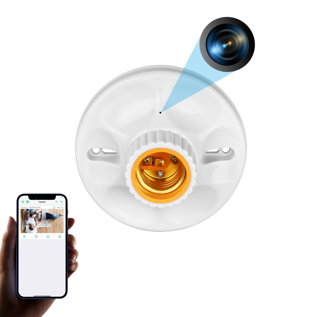 4K Kamera Tersembunyi Lampu Bohlam Wi-Fi – Rekaman 24 Jam, Deteksi Gerakan, Pemantauan Jarak Jauh, K