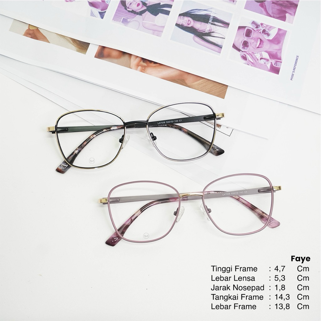 April Eyewear Frame Faye Oval Titanium Unisex