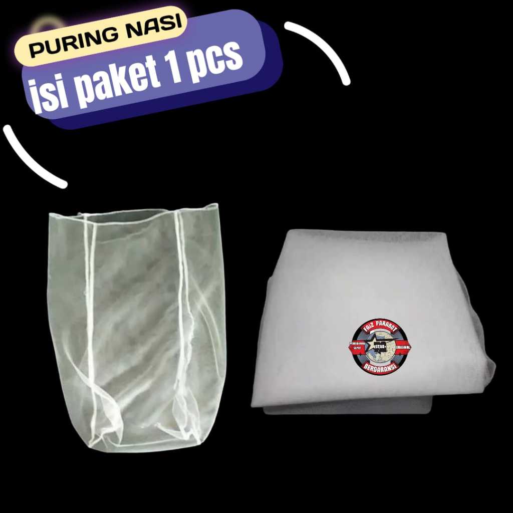 ( isi 1 pcs ) sarung puring nasi / saringan nasi / gembol nasi / alat untuk mengukus makanan, memera