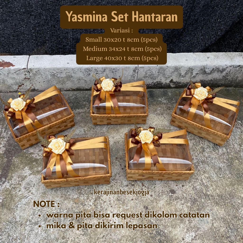 

YASMINA SET HANTARAN GRATIS 3 PCS PITA SAJA | hantaran pernikahan seserahan lamaran bingkisan