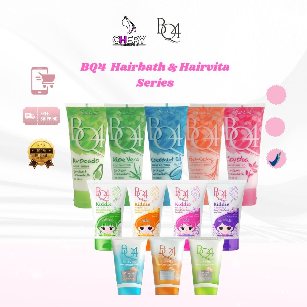 BQ4 Kiddie Hairvita Anak & Dewasa Vitamin Dan Pelicin Rambut Tanpa Bilas 50ML BPOM Hair Bath
