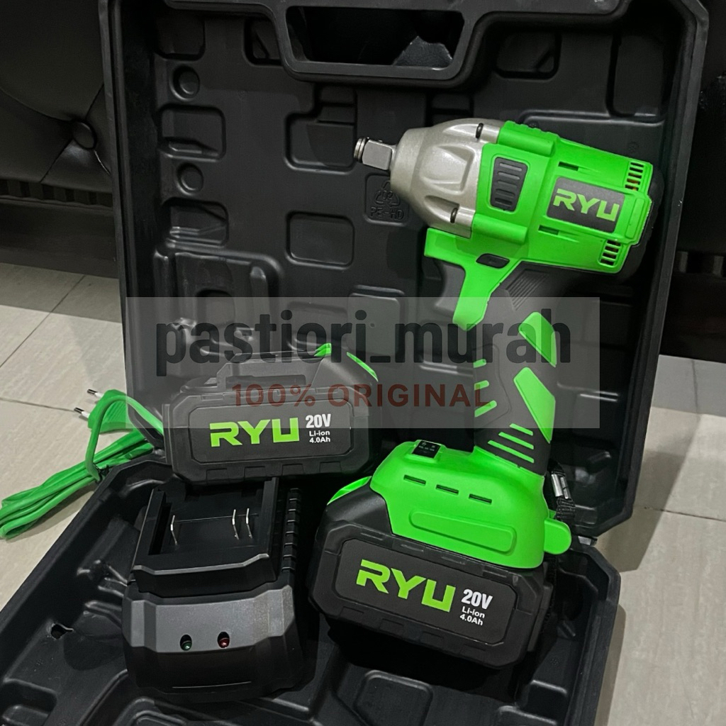 Impact Wrench RYU TEKIRO RCW20V Cordless impek cas baterai rcw 20 rcw20 Buka Baut Ban Mobil Baterai 