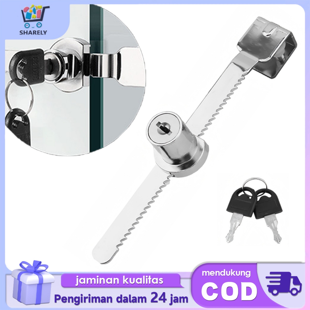 Kunci Etalase Kaca Sliding Kunci Lemari Kaca Geser Kunci Gergaji Etalase Kunci Kaca Geser Serbaguna