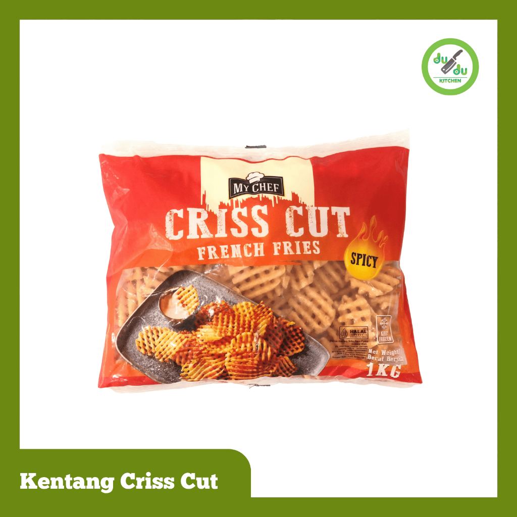 

MyChef Kentang Spicy Criss Cut - Battercoated Pedas Berbumbu French Fries