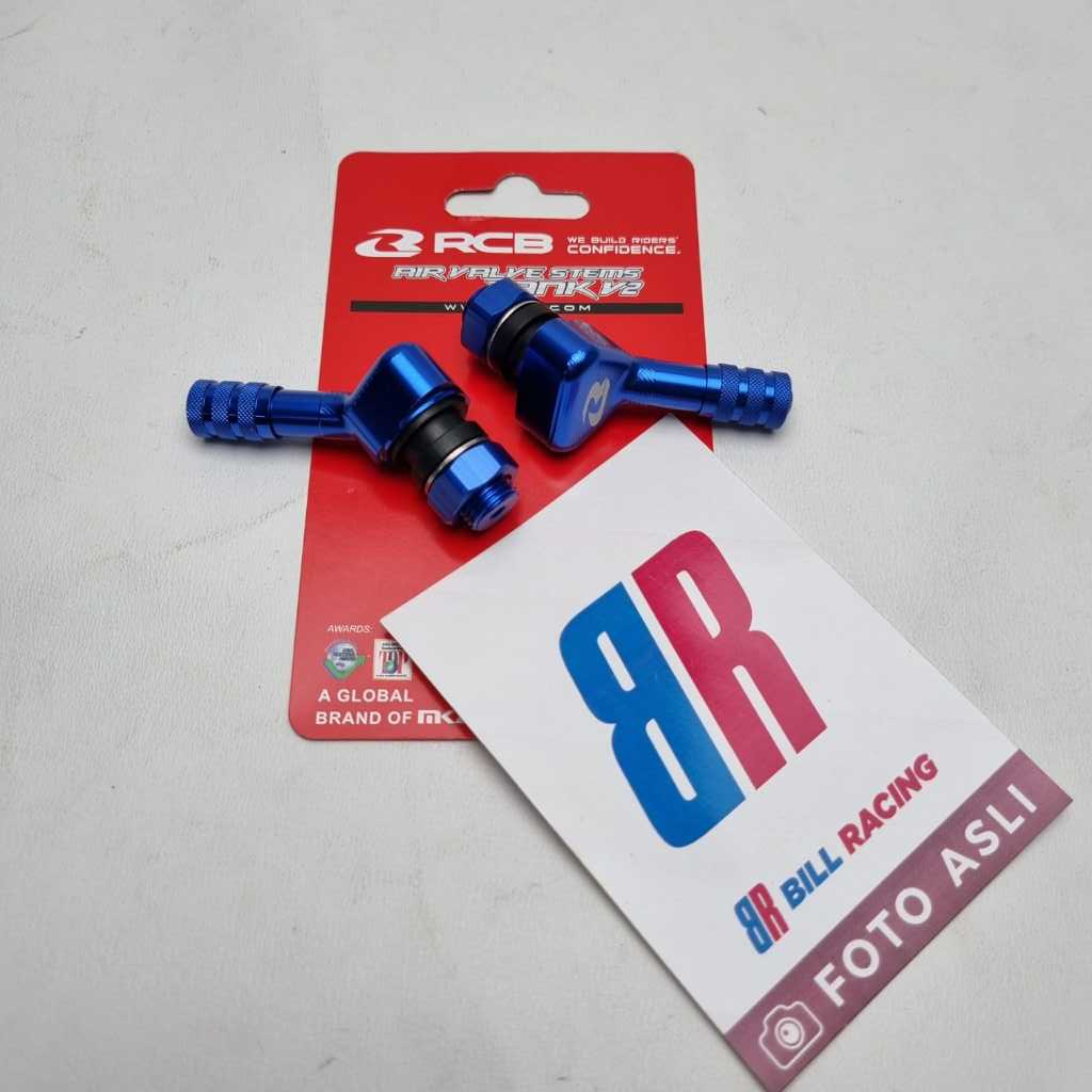 RCB TUTUP PENTIL TUBELESS TUBLES AIR VALVE STEMS TANK RCB V2 8 MM / 10 MM