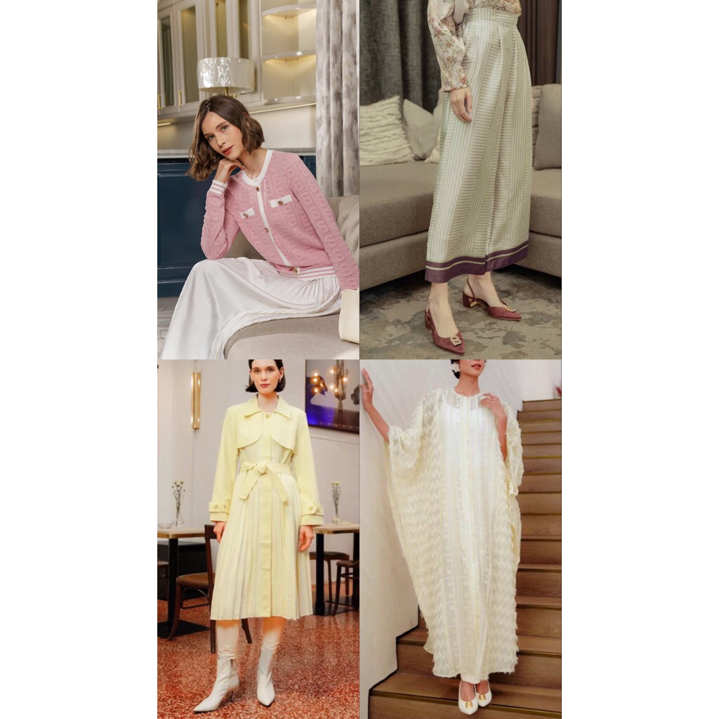 NEW Benang Jarum, Ria Miranda , Nada Puspita & Kamiidea Monogram Dress / Blouse / Kemeja / Atasan / 
