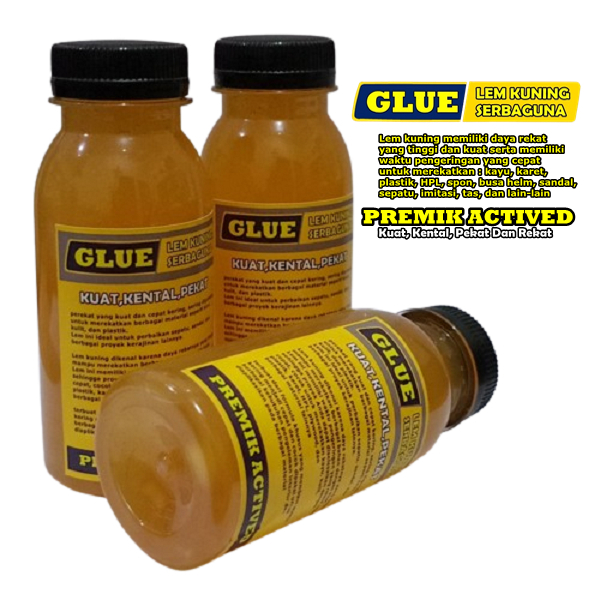 

Lem Kuning Aibon Actived 100ml Lem Sepatu Sandal Tas Kayu Plastik Karet DLL