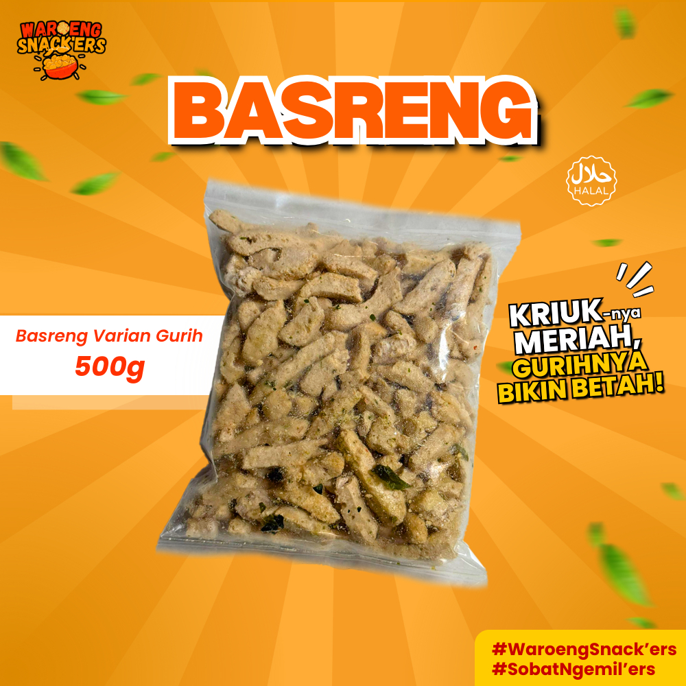 

Basreng Original Daun Jeruk | Basreng Kering Gurih Pedes Original 200g / 500g - Snack Cemilan Renyah Murah Enak Bumbu Nampol – Waroeng Snackers