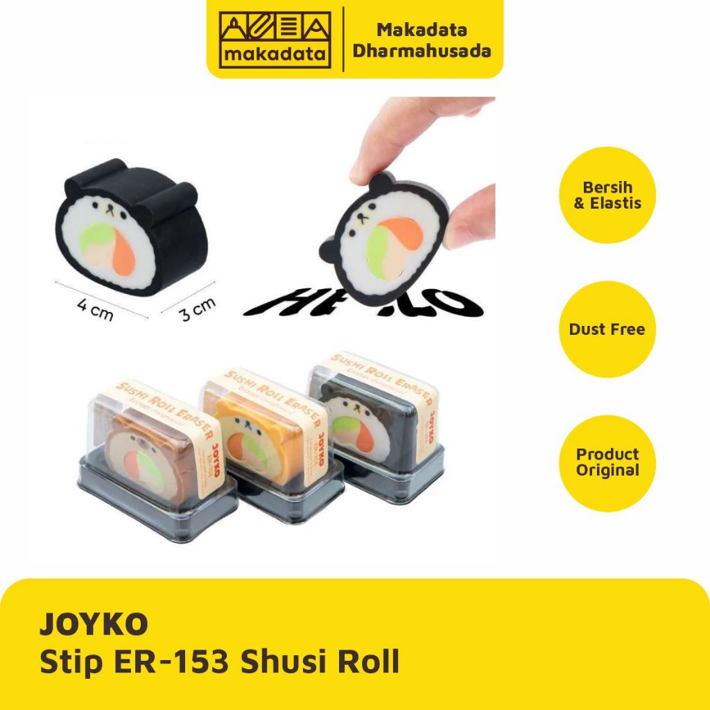 

ERASER | STIP | PENGHAPUS JOYKO ER-153 SUSHI ROLL (1 PCS)