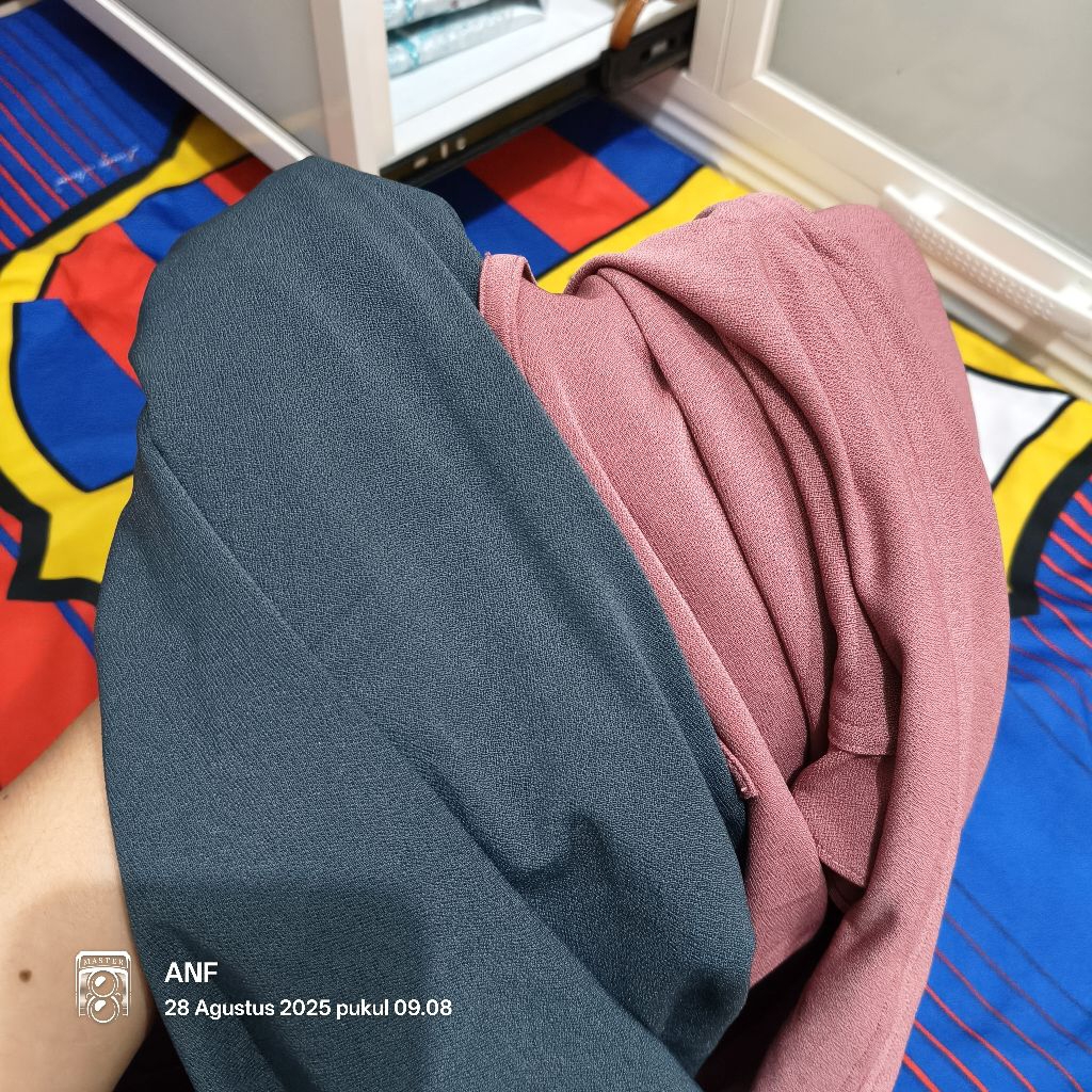 Hijab bergo jersey premium tali Instan FATHINAH by kimikey Jilbab Instan Non Pet Preloved