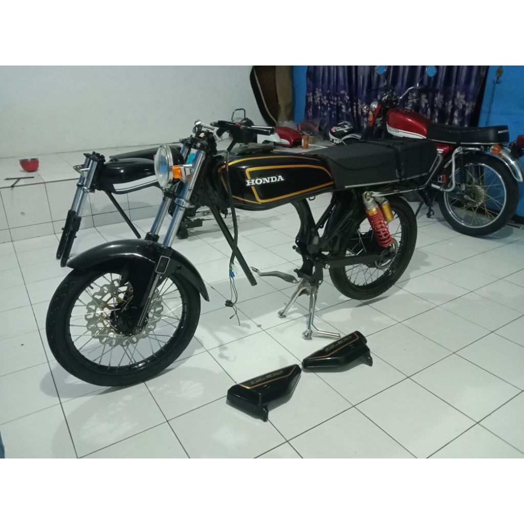 body set surung dorong GL100 bisa body cb begel panjang