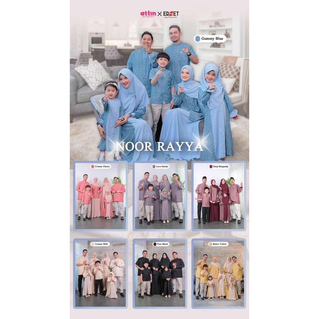 NOOR RAYYA SARIMBIT FAMSET BY ATTIN (OPEN PO)