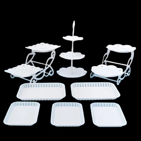 Dekor Kue Rak Makanan Penutup Pernikahan / Tempat Kue & Cupcake / Nampan Kue Dekorasi Pesta Ulang Ta