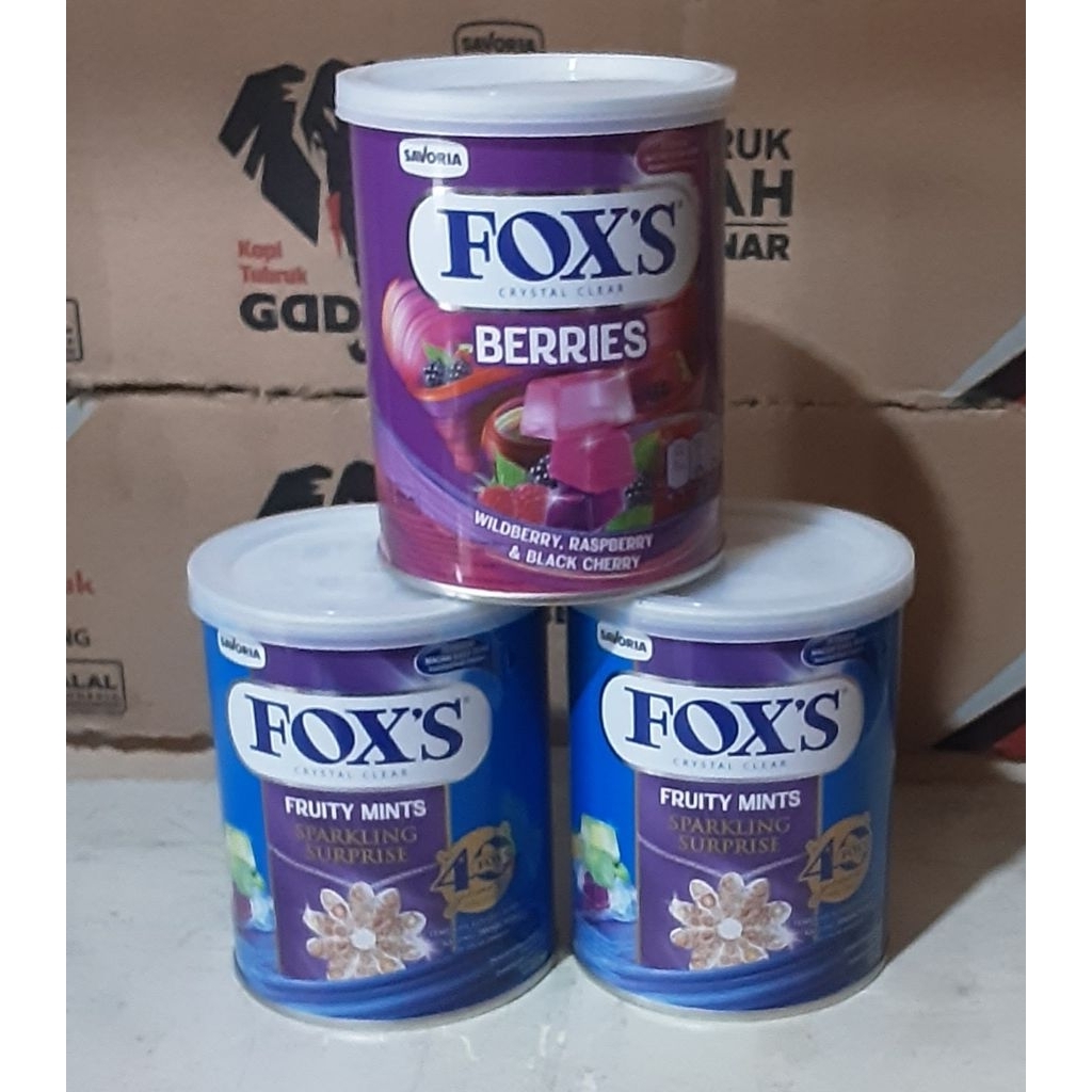 

FOX'S FRUITS TIN PERMEN RASA BUAH KEMASAN KALENG 170GRAM