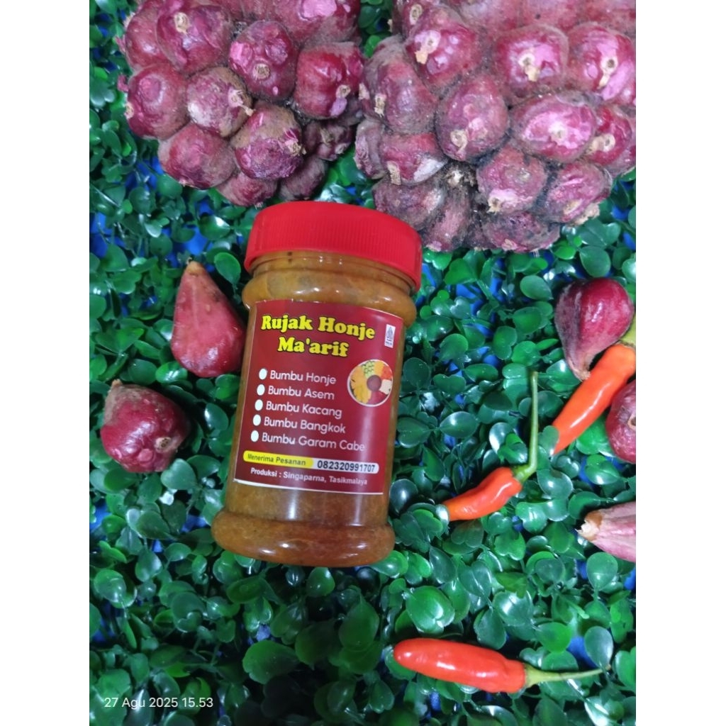 

Ma'Arif BEST SELLER RUJAK HONJE PEDAS 150ML, Tampa pengawet dan non MSG.