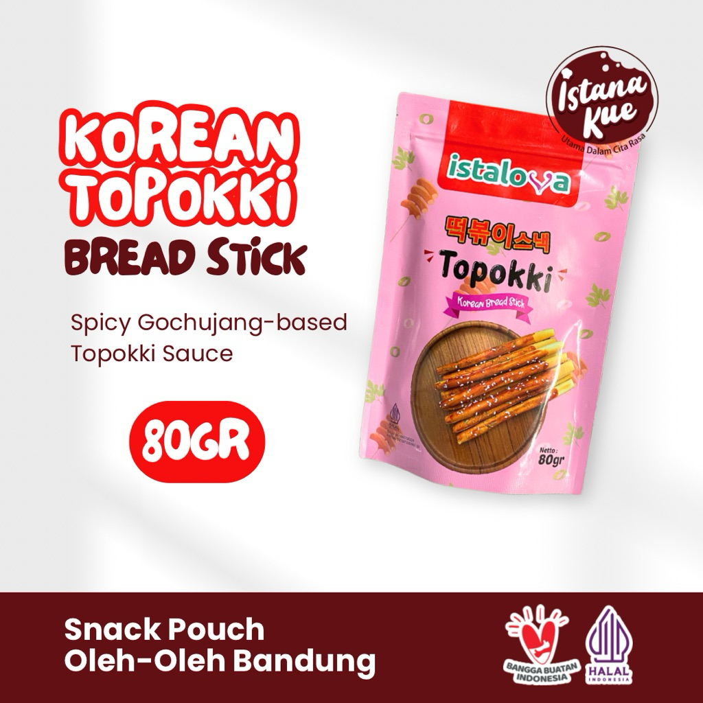 

Snack Pedas Topokki Korean Stick Cemilan Gochujang Sauce Premium