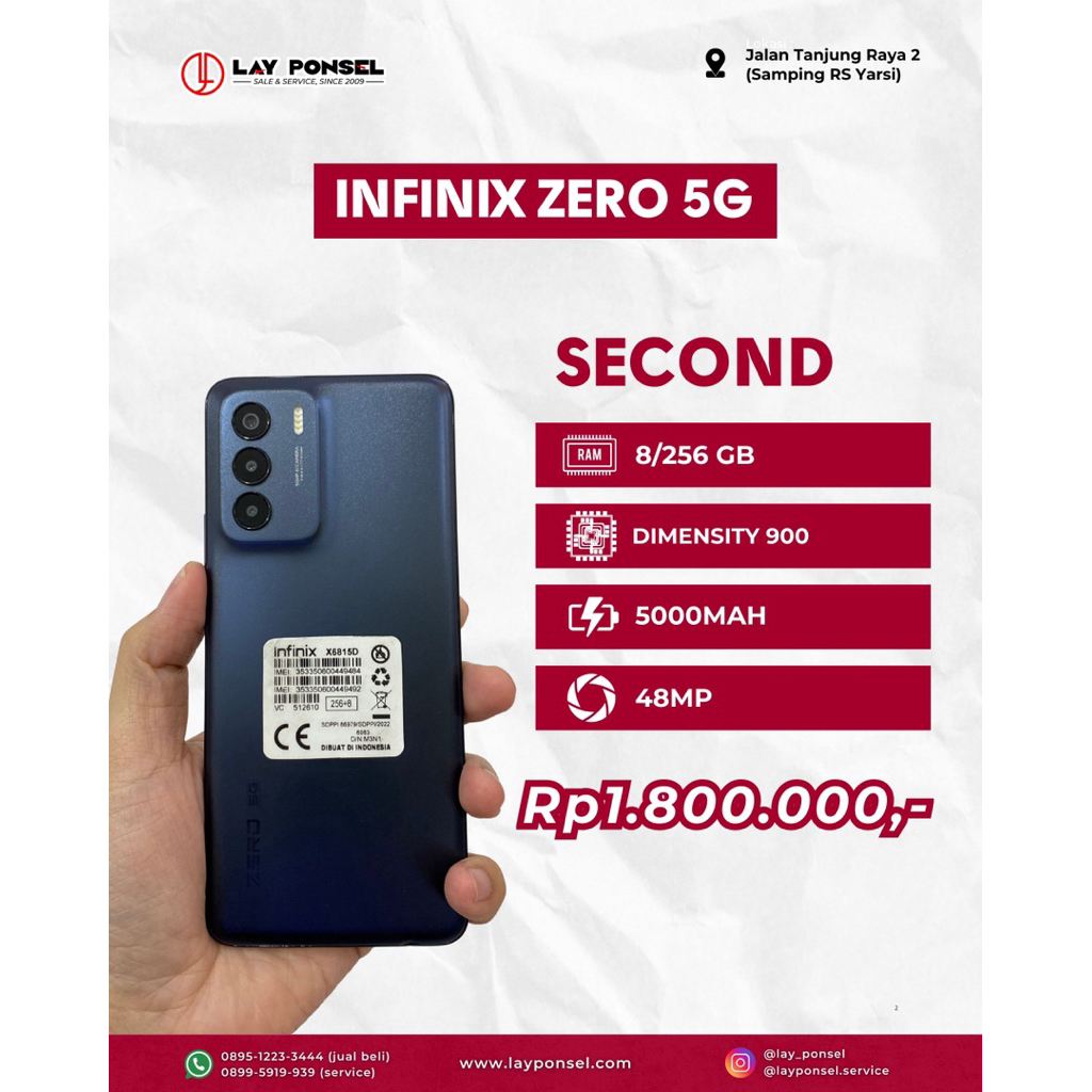 Infinix Zero 5G 8/256 Gb Second