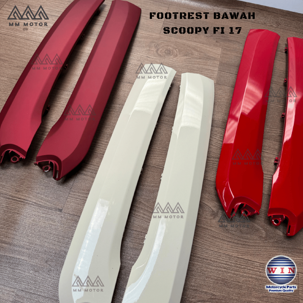 Ori WIN Cover Sayap Depan Kanan Kiri Legshield Luar Scoopy FI ESP New Donat K93 2017 2018 2019
