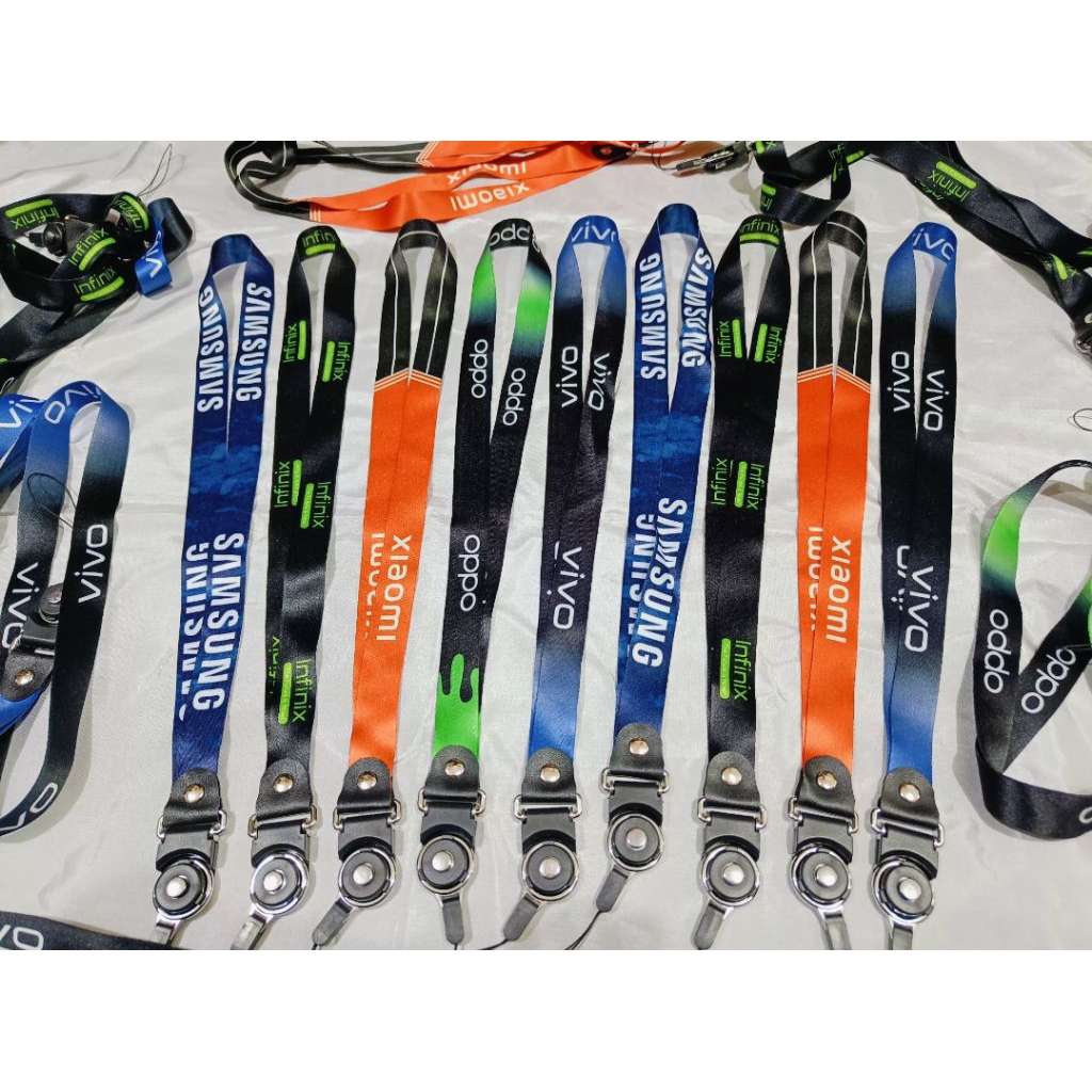 

TALI LANYARD MOTIF MERK HANDPHONE GANTUNGAN KUNCI/NAME TAG/ID CARD/DLL