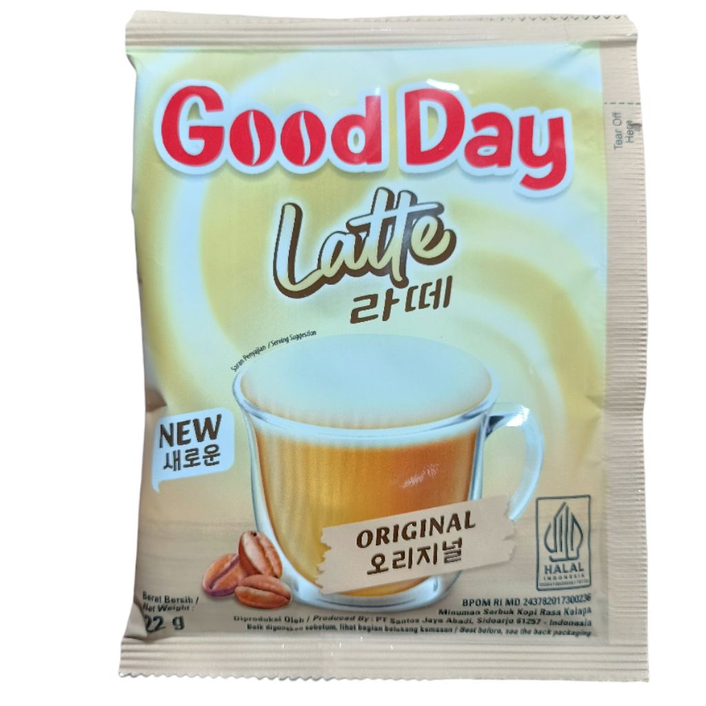 

Kopi Good Day Latte Original 22gr Coffe Instant Sachet