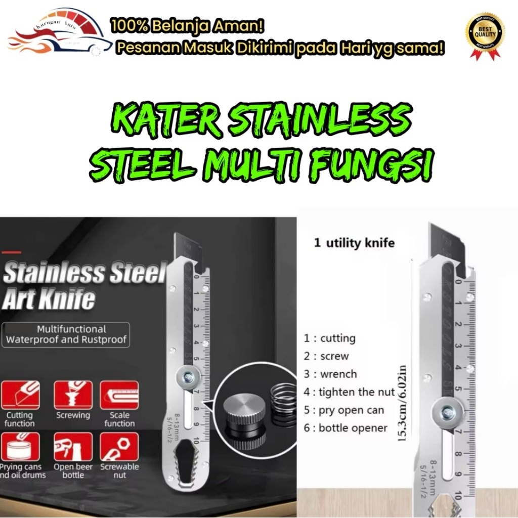 

KATER STAINLESS STEEL MULTI FUNGSI