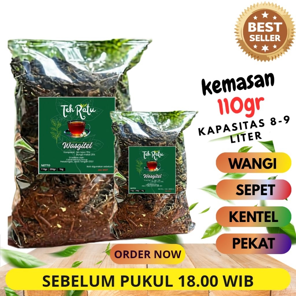 

Teh Racik asli Khas Solo Tea Ratu Wasgitel Aroma Melati