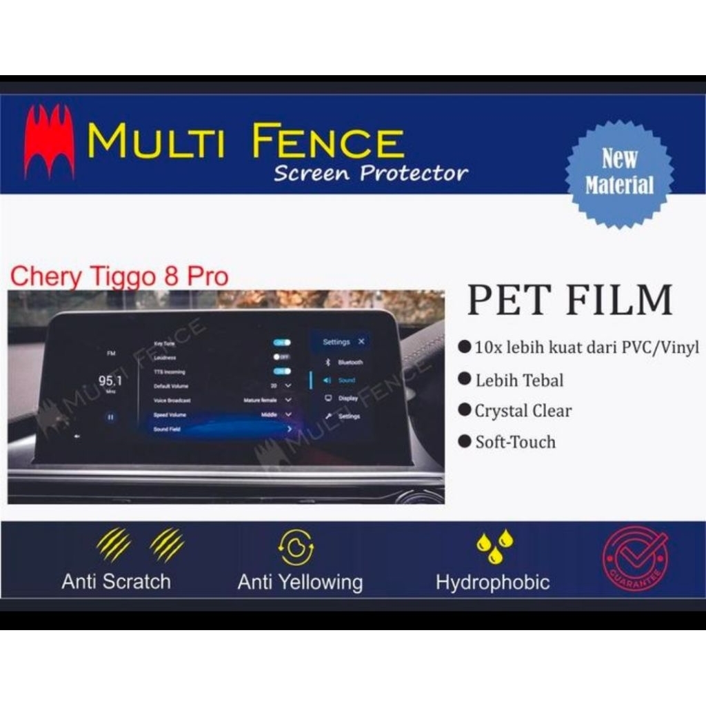 Anti Gores Head Unit Cherry Tiggo 8