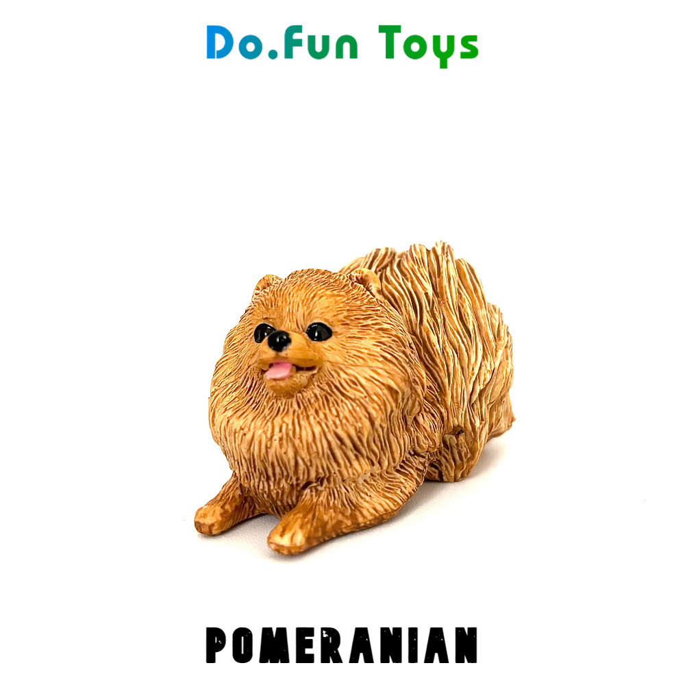 Animal Figurine | POMERANIAN DOG / Mainan Miniatur Anjing Pomeranian