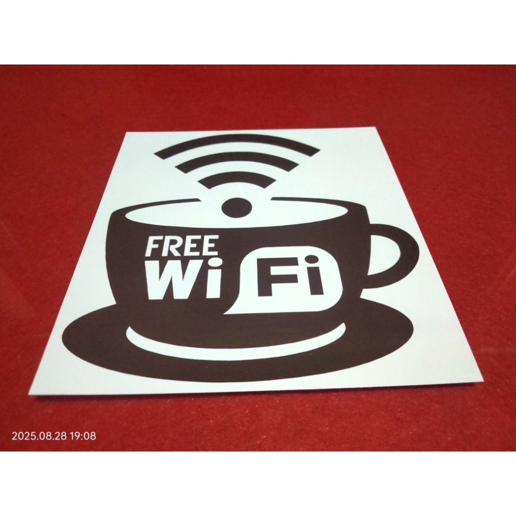 

Stiker FREE WIFI UK 13X14cm