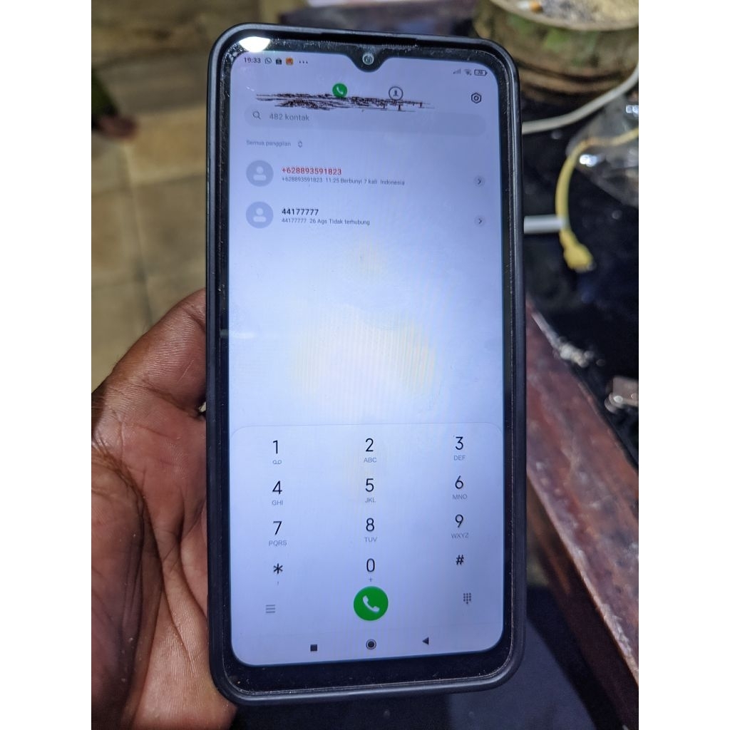 redmi 9c 4/64 mulus segel minus lcd ada hitam