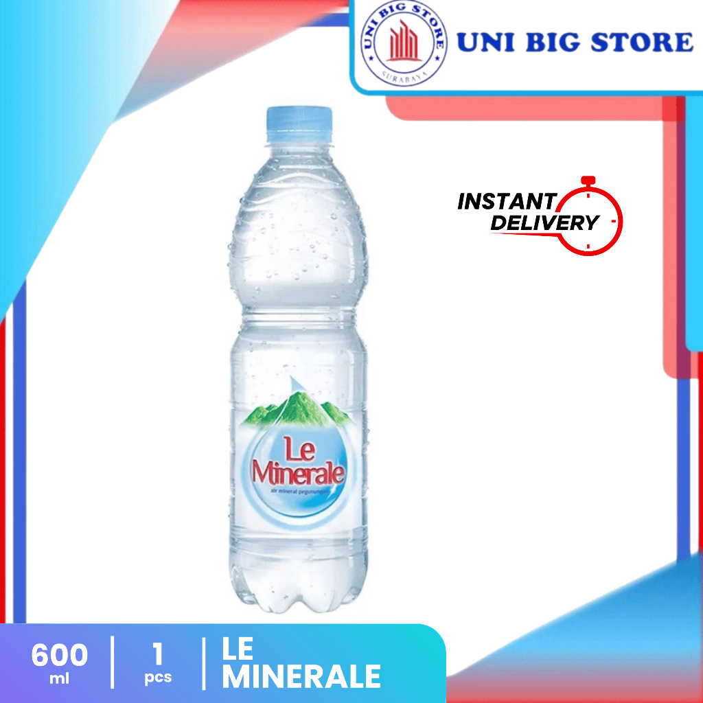 

Le Minerale Air MInum Mineral 600 ml Botol