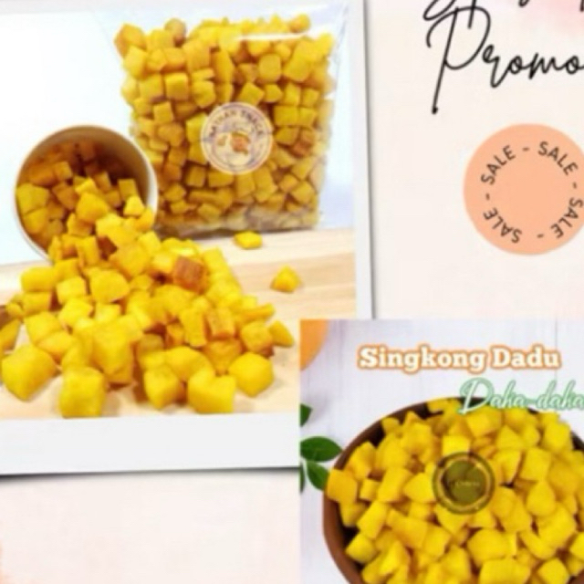 

(Berat 500 Gr) Singkong Dadu | GanePo | Kerupuk singkong