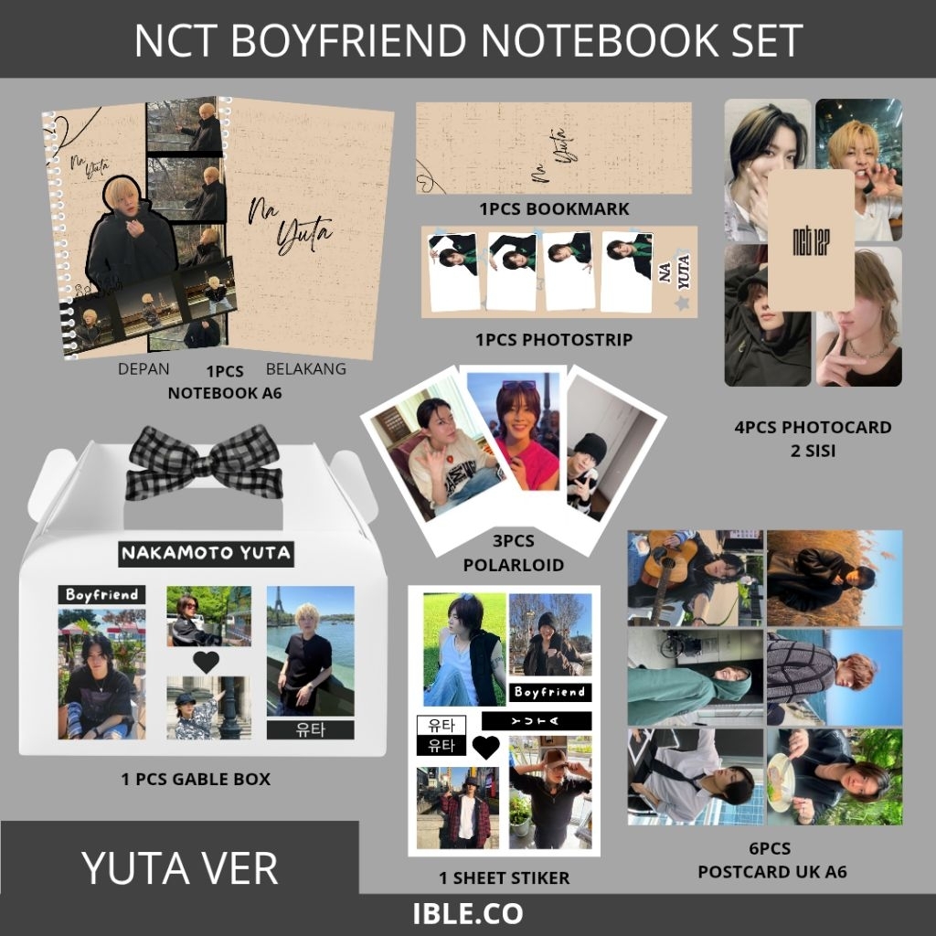 

Iblee - Kpop Notebook Set NCT 127 / Notebook A6 Polos Kpop NCT 127 / Buku Tulis Mini Kpop NCT 127