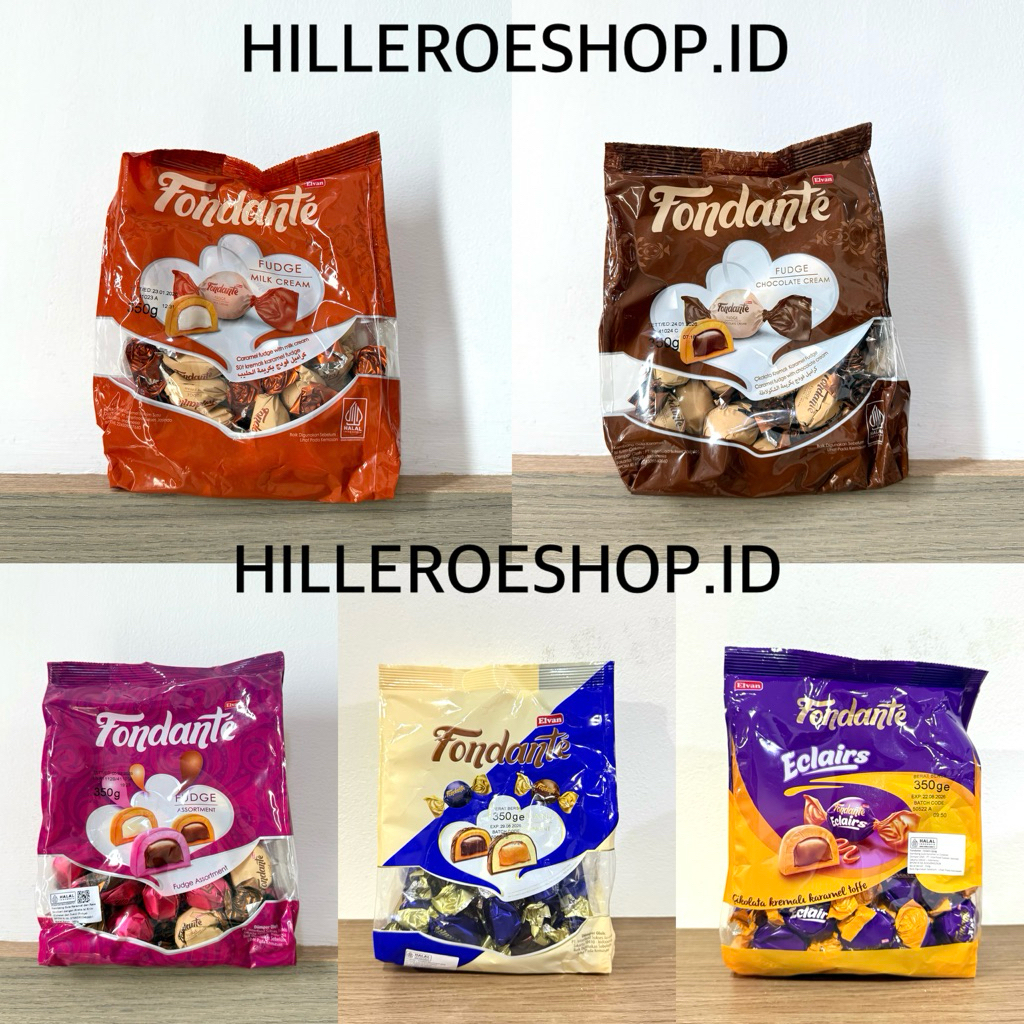 

COKLAT ELVAN FONDANTE 350GRAM FUDGE CHOCOLATE CREAM / MILK CREAM / ASSORTMENT COKELAT IMPORT 350GR