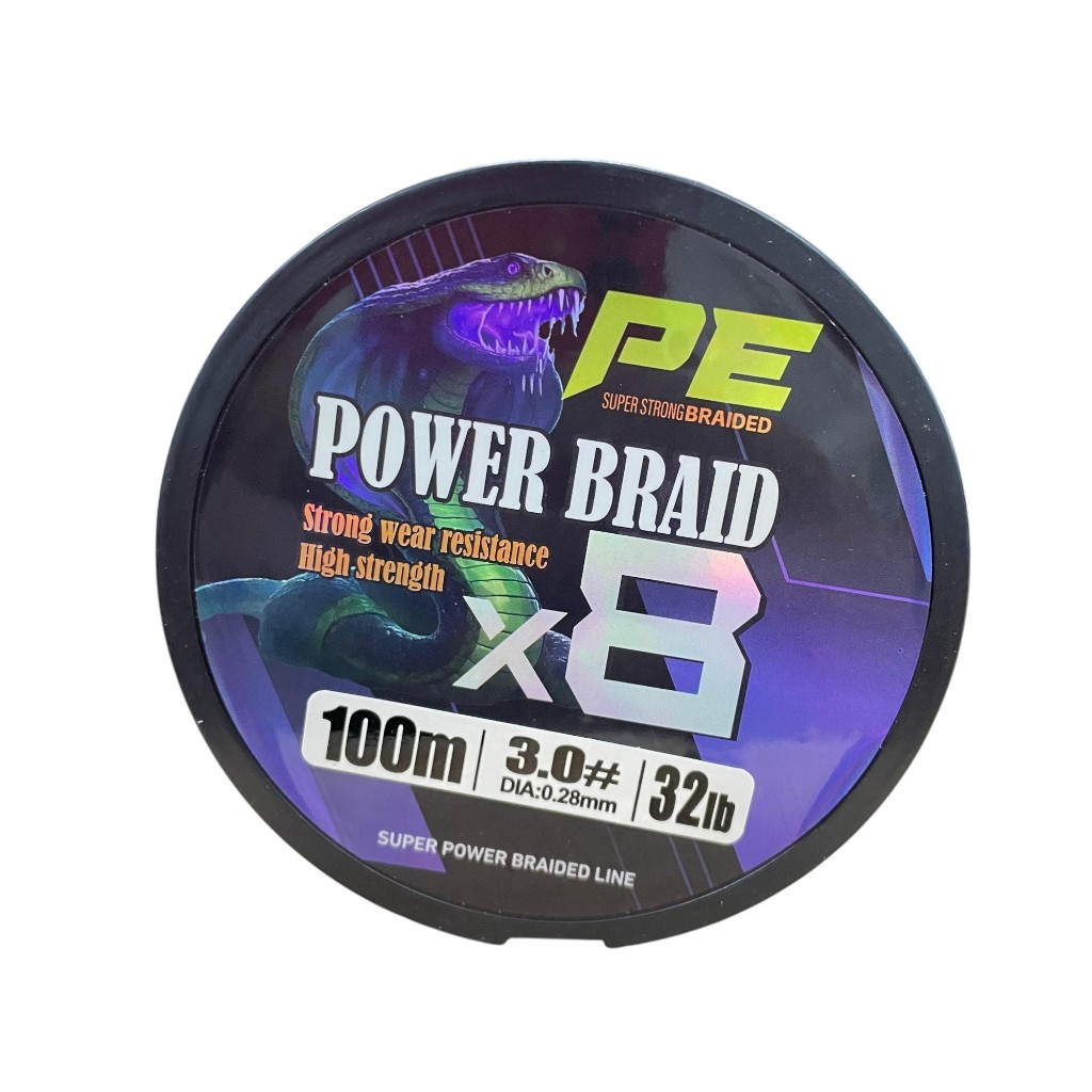 SENAR PE BRAIDED X8 100M Benang Tali Pancing PE Braided Fishing Line Kuat Dan Anti Keriting P E X4