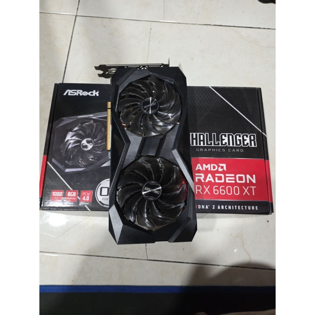 ASRock Radeon RX 6600 XT Challenger Bekas Mulus