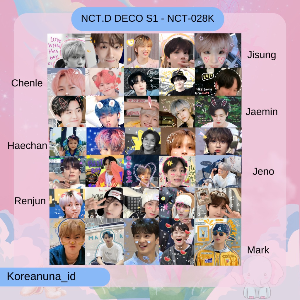 Stiker Deco Kpop Nct Dream Cute Lucu Aesthetic Sticker Mail Sellkor Chromo Murah Berkualitas