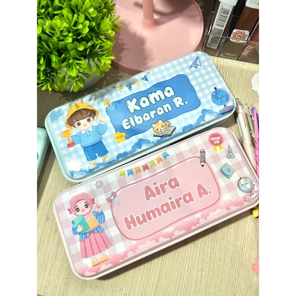 

kotak pensil custom / kotak pensil /kotak pensil nama/ gift /sovenir