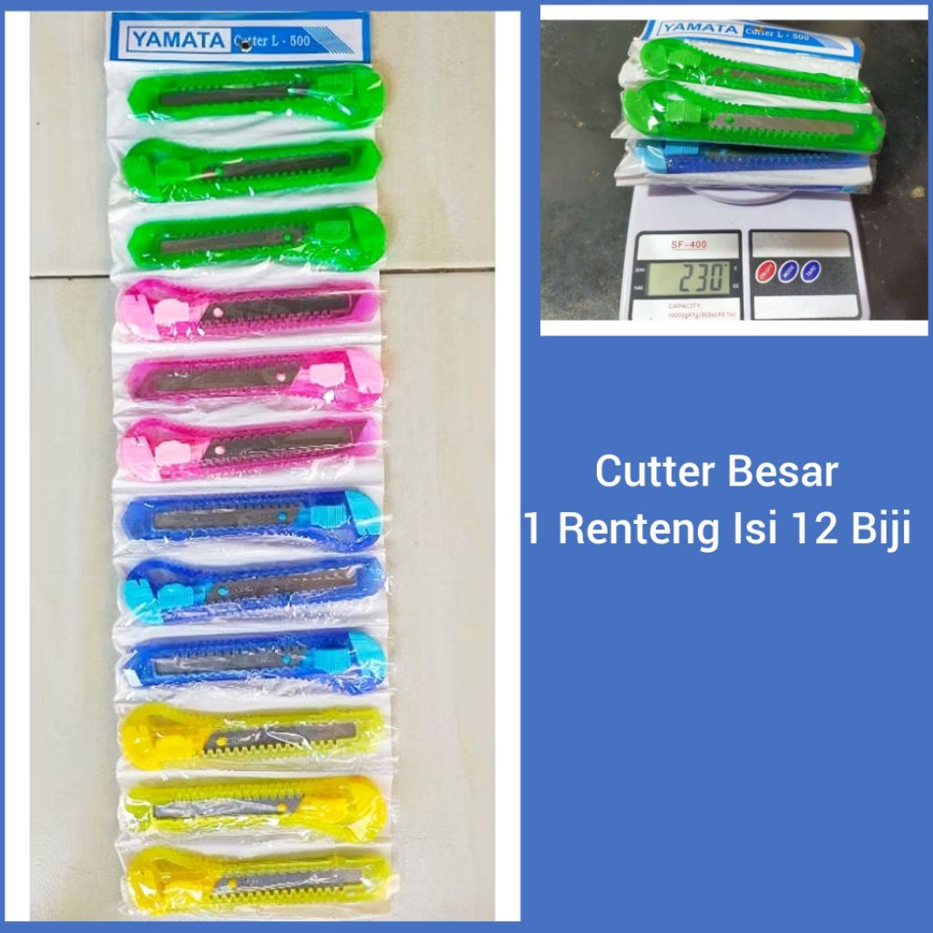 

Cutter Kater Besar 1 Renteng Isi 12 Pcs